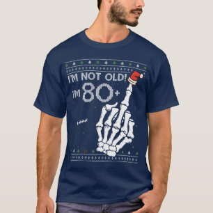 Camiseta Camisola de Natal Feia dedo do meio 80 1 para amig