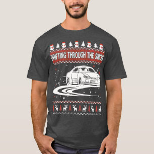 Camiseta Camisola de Natal Feia Derretendo Na Neve