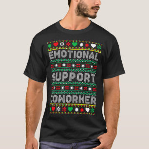 Camiseta Camisola de Natal Feia e Divertida para Colega de