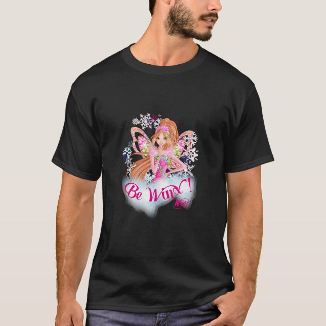 Camiseta Camisola de Natal Flora Tynix do Winx Club237 (Frente)