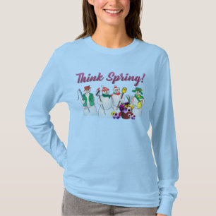 Camiseta camisola de neve com pânico