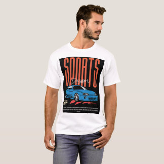 Camiseta camisola de sonho carros esportivos