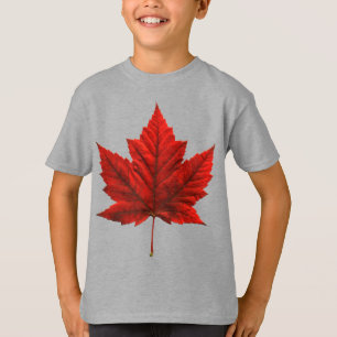 Camiseta Camisola do Canadá para Crianças Camisola do Canad