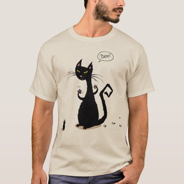 Camiseta Camisola do gatinho da vaia (Frente)