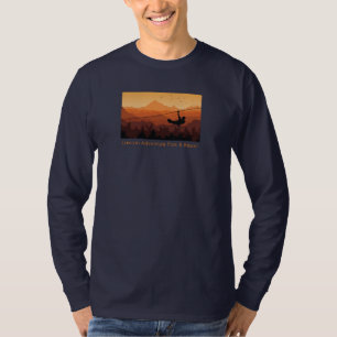 Camiseta Camisola do Zipline dos homens
