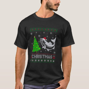 Camiseta Camisola Feia de Natal Iluminação da Árvore de Nat