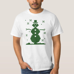 Camiseta Camisola feia do Natal do boneco de neve