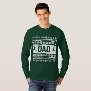 Camiseta Camisola feia do Natal do pai