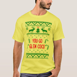 Camiseta Camisola feia engraçada do Natal você vai Cocos 