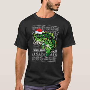 Camiseta Camisola Feia Estilo Natal Luzes Listradas Robalo
