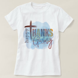 Camiseta Camisola Feliz Dia de Ação de Graças | Roupas de O