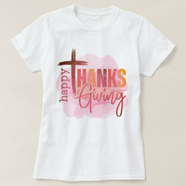Camiseta Camisola Feliz Dia de Ação de Graças | Roupas de O
