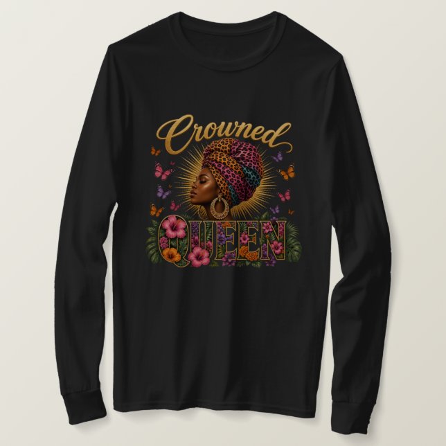 Camiseta Camisola Feminina Coroada Rainha (Frente do Design)
