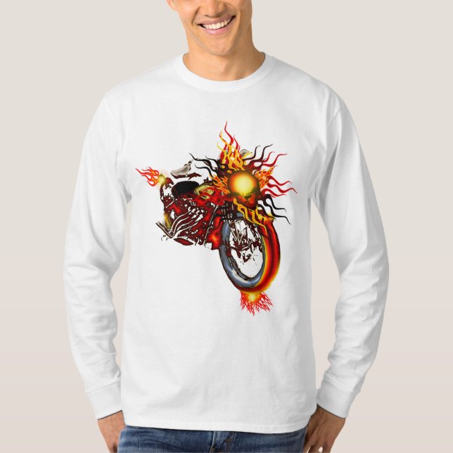 Camiseta Camisola flamejante do interruptor inversor do (Frente)