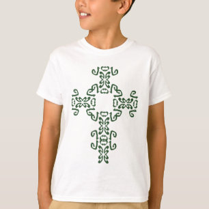 Camiseta Camisola irlandesa verde do Hoodie da cruz celta
