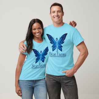 Camiseta Camisola masculina Blue Faery de manga raglan
