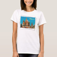 Camisola Moscou Praça Vermelha St Basil's Rússia