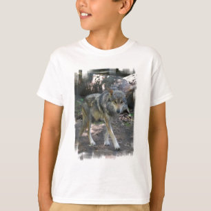 Camiseta Camisola Prowling da juventude do lobo