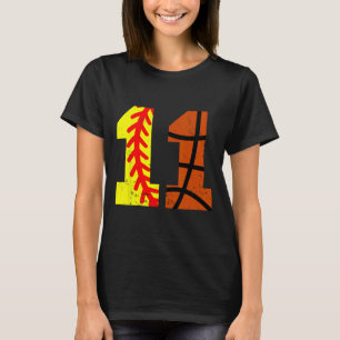 Camiseta Camisola Softll Sketll Número 11 Engraçada Anivers