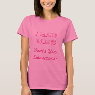 Camiseta Camisolas cor-de-rosa fofas para grávidas