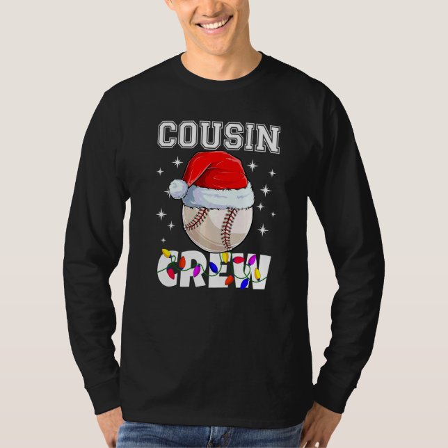 Camiseta Camisolas de Basquete de Natal da Equipe de Primos (Frente)