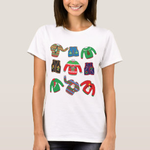 Camiseta Camisolas e vestes feias do Natal