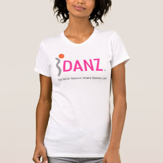 Camiseta Camisole branco do logotipo do iDANZ cabido