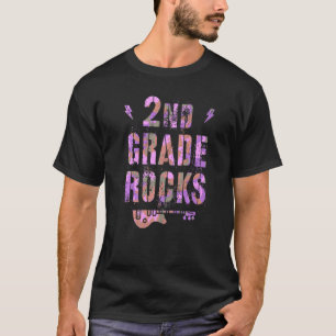 Camiseta Camo 2ª Série Rocks Professor Eu Ensino Segunda Sé