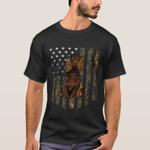 Camiseta Camo American Flag Boykin Spaniel 4 De Julho Dos E