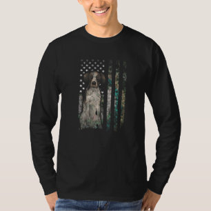 Camiseta Camo American Flag German Shorthired Pointer 4th