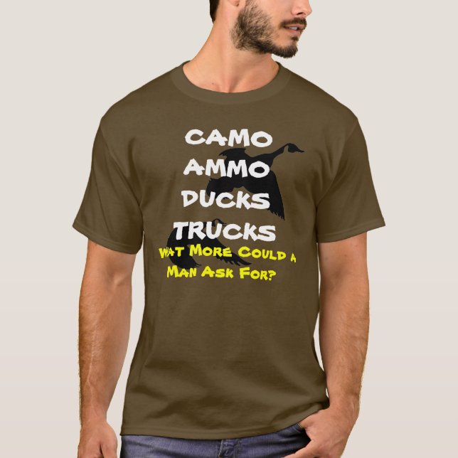 CAMISETA CAMO-AMMO-DUCKS-TRUCKS (Frente)