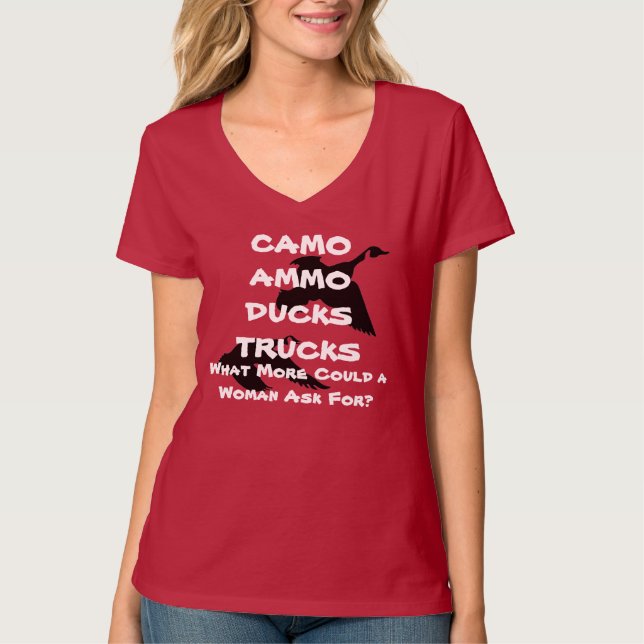 CAMISETA CAMO-AMMO-DUCKS-TRUCKS (Frente)