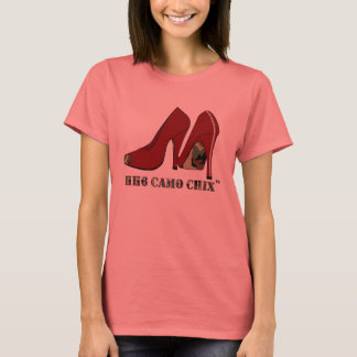 Camiseta Camo Chix™ - Damas Ringer T-Shirt