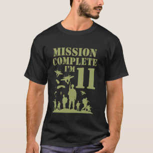 Camiseta Camo Eleven Birthday Boy 11