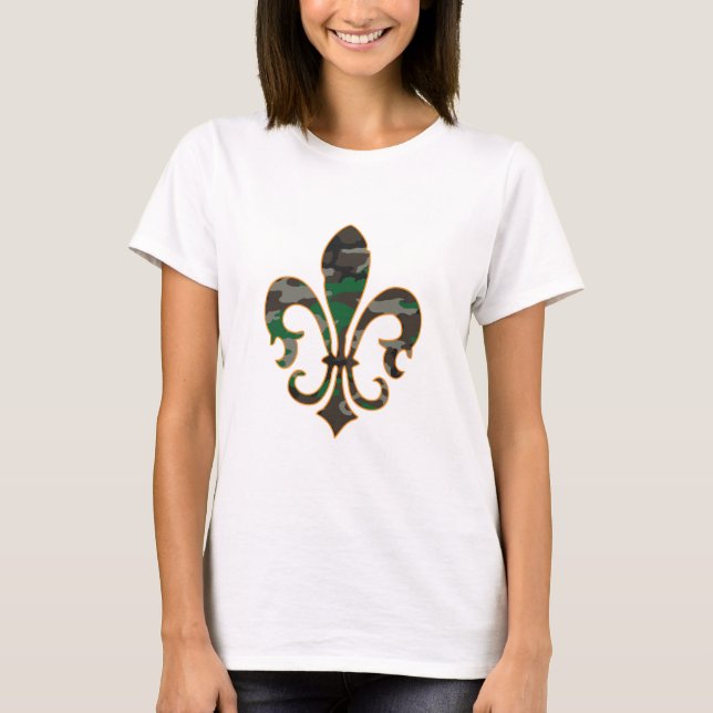 Camiseta Camo Fleur De lis (Frente)