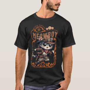 Camiseta Camo Gatinho Cowboy - O Último Outlaw Feline