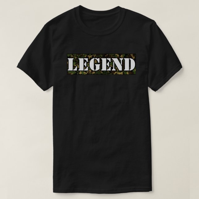 Camiseta Camo Militar LEGENDA (Frente do Design)