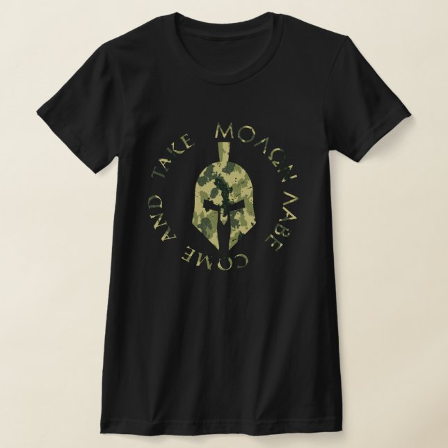 Camiseta Camo Militar Molon Labe Spartan Helmet (Postura )