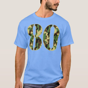 Camiseta Camo Militar Soldier Número 80 Jersey