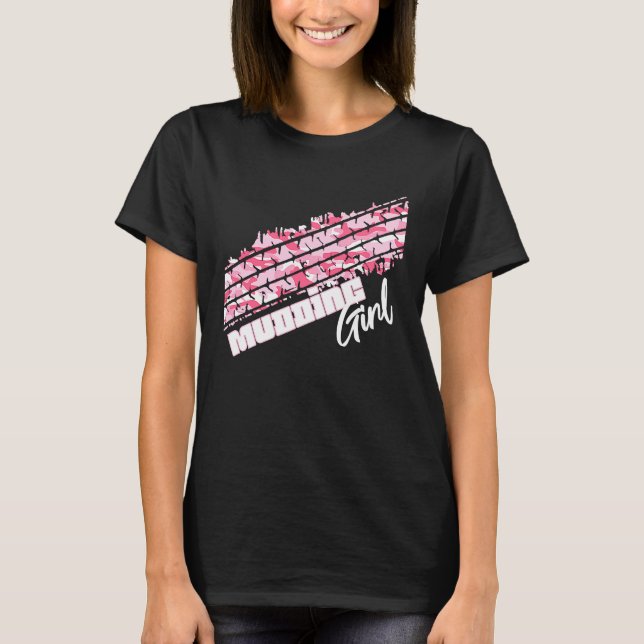 Camiseta Camo Mudding Girl Mud Truck (Frente)