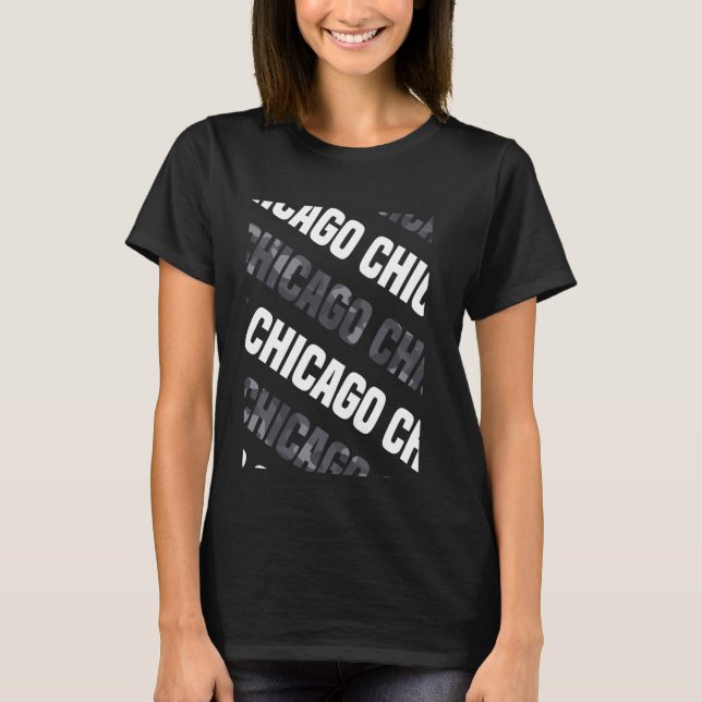 Camiseta Camo Pattern Camouflage de Chicago (Frente)