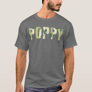 Camiseta Camo POPPY Pai Herói Vovô Mito Legenda 