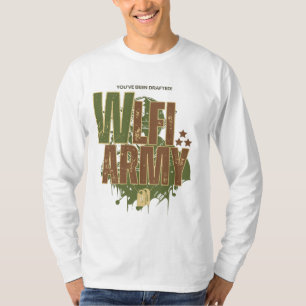 Camiseta Camo Streetwear do Exército WLFI para guerreiros d