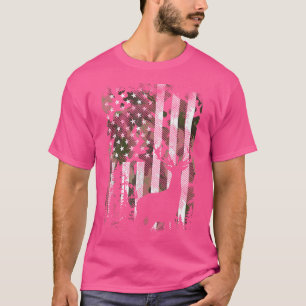 Camiseta Camoflage Camoflage, Deer Elk Buck, Bandeira Ameri