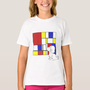 Camiseta Camomila Inspirada em Mondrian