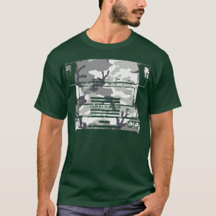 Camiseta Camoue urbano clássico de caminhões pesados da déc