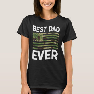 Camiseta Camoufla Militar de Bandeira Americana do Melhor P