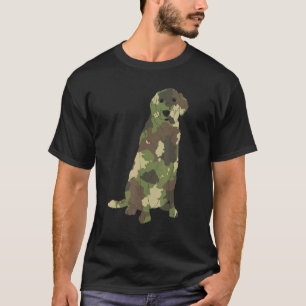 Camiseta Camouflage Black Labrador Cachorro Proprietário do