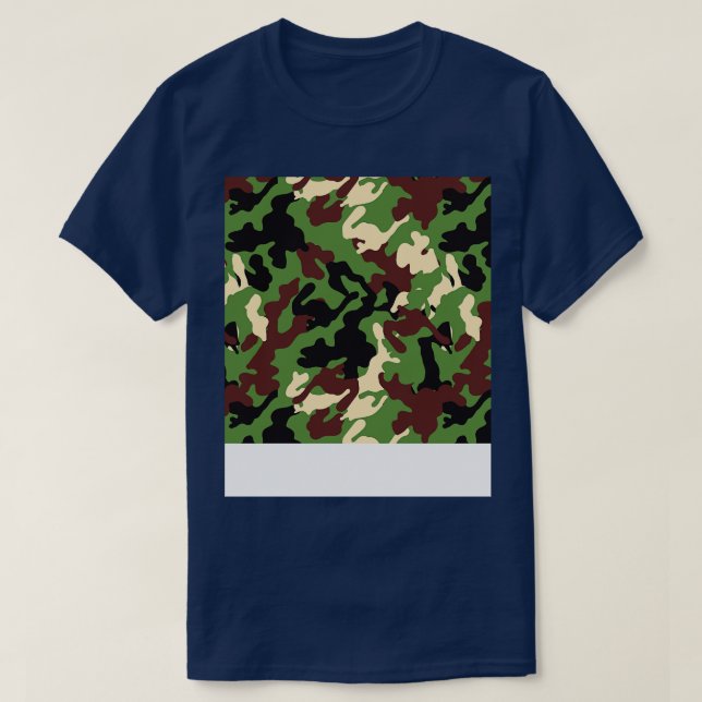Camiseta Camouflage Camo Pattern (Frente do Design)