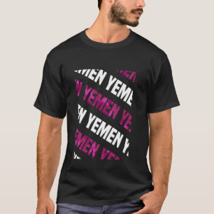 Camiseta Camouflage cor-de-rosa com padrão Yemen Camo